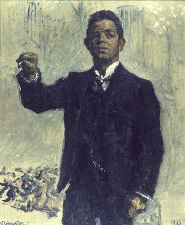 Maleri, portræt Carl Nielsen